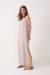 Vestido Cropped Babado Costas Listrado