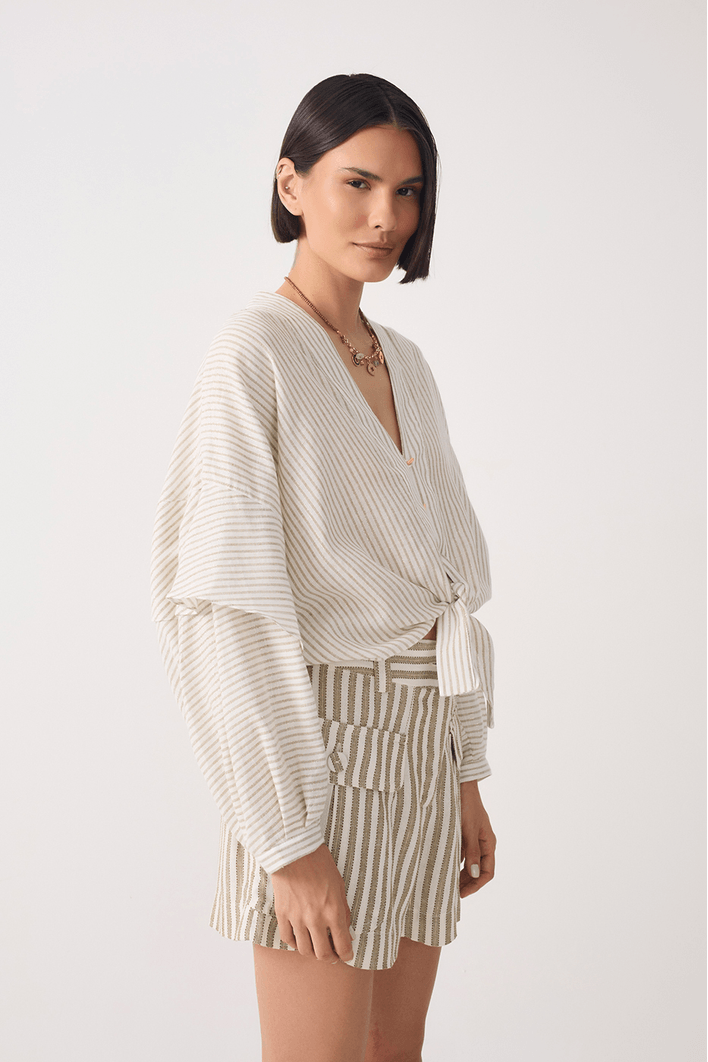 Camisa Algodão Listrado