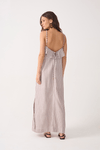Vestido Cropped Babado Costas Listrado
