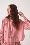 Camisa Algodão Bordado Barrado