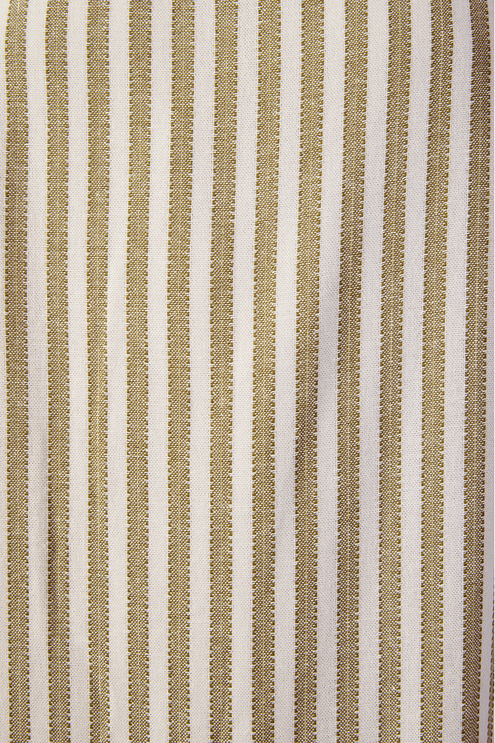 Vestido Cropped Babado Costas Listrado