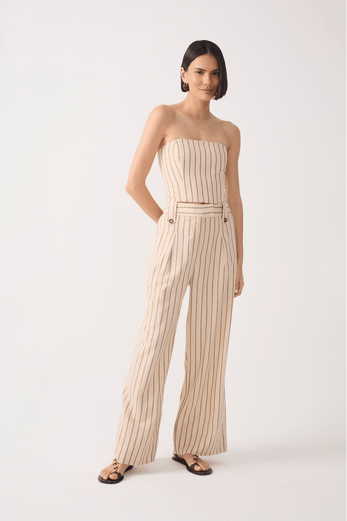 Calça Linho Listra Lurex