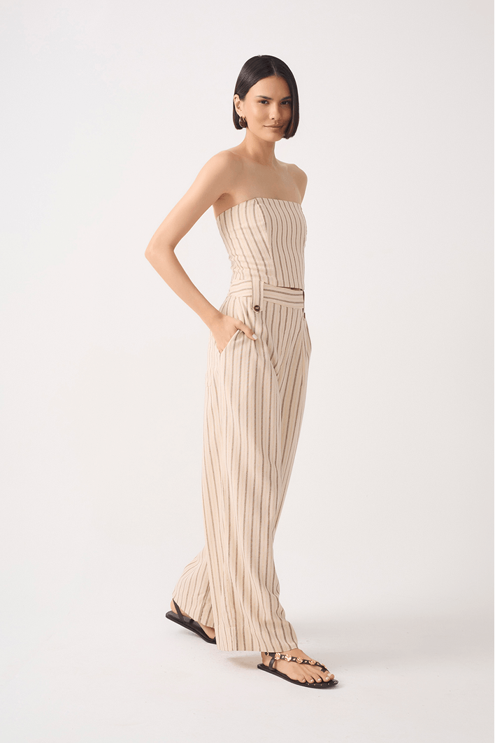 Calça Linho Listra Lurex