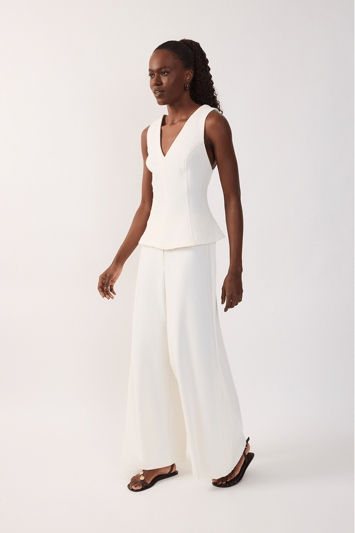 Calça Nervuras Malha Alfaiataria