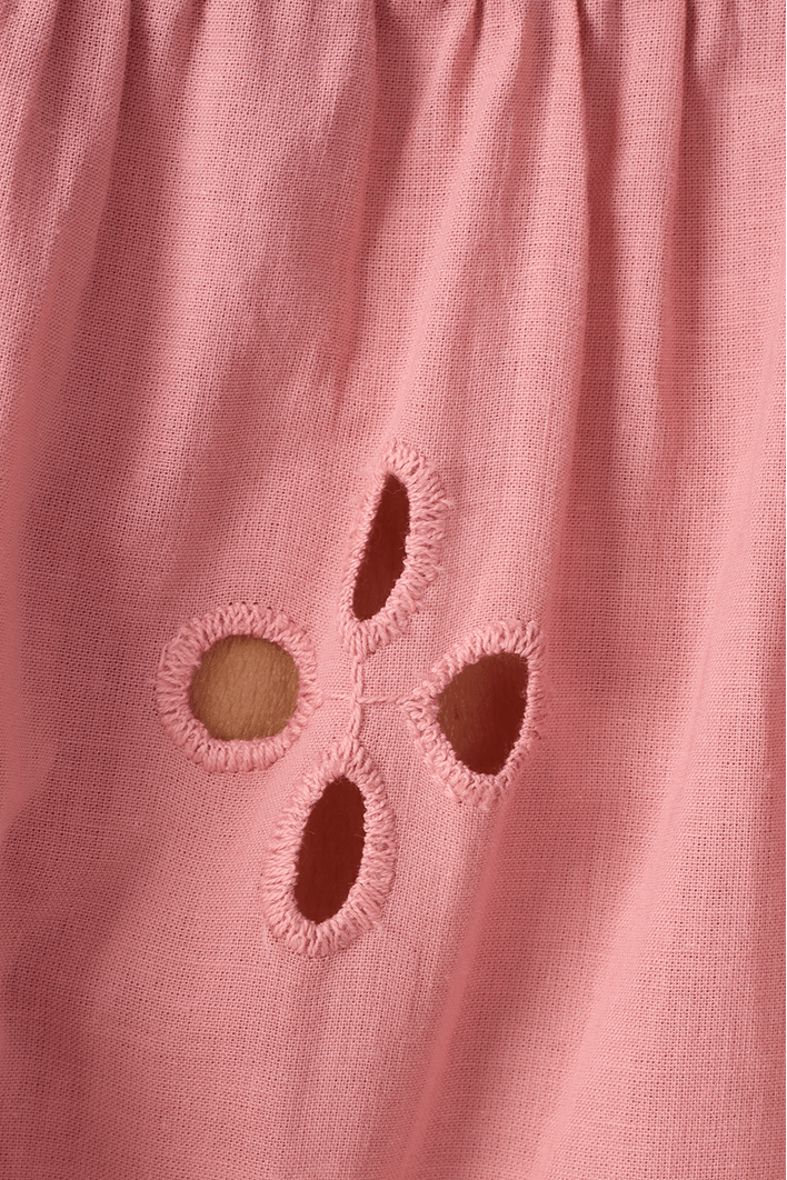 Camisa Algodão Bordado Barrado