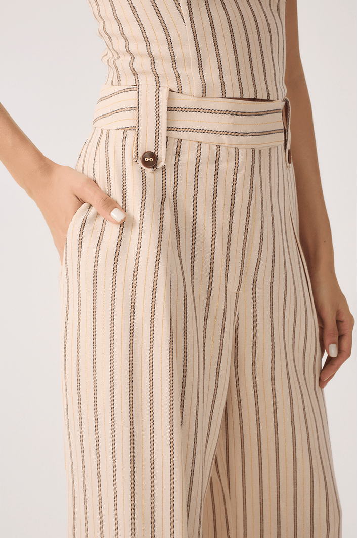 Calça Linho Listra Lurex