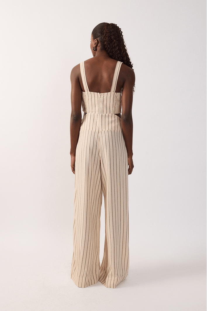 Macacão Linho Listra Lurex