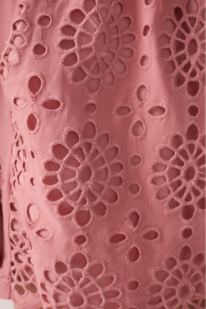 Short Algodão Bordado Barrado