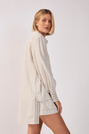 Camisa Linho Listrado Lurex