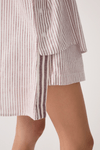 Camisa Linho Listrado Lurex