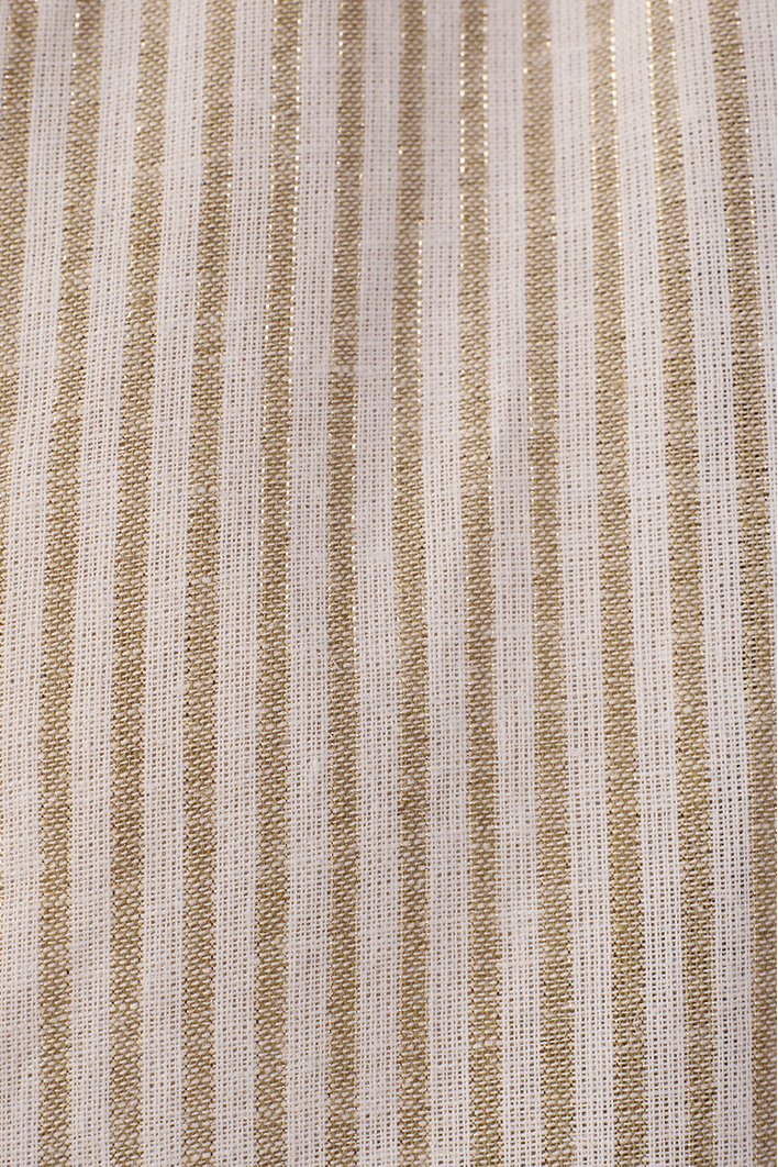 Camisa Linho Listrado Lurex