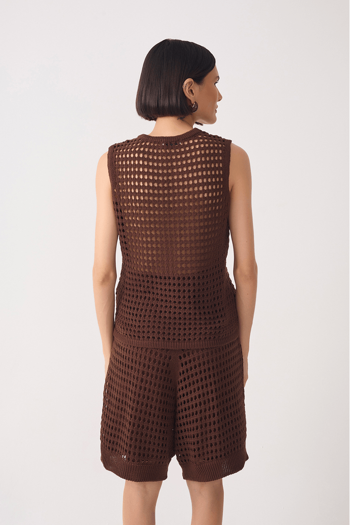 Blusa Tricot Telada Cordão