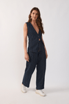 Calça Jeans Barrel Listrada
