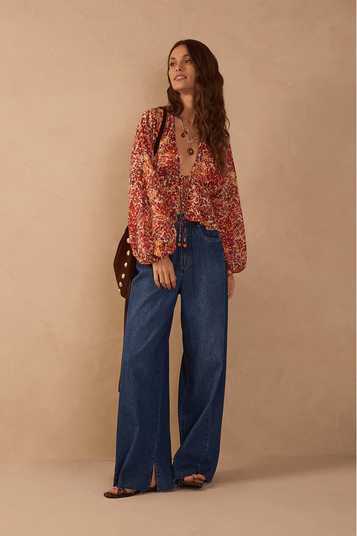 Calça Jeans Boyfriend Dark Fenda