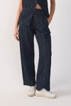 Calça Jeans Barrel Listrada