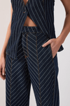 Calça Jeans Barrel Listrada
