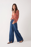 Calça Jeans Boyfriend Dark Fenda