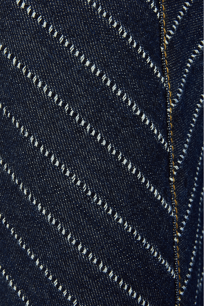 Calça Jeans Barrel Listrada