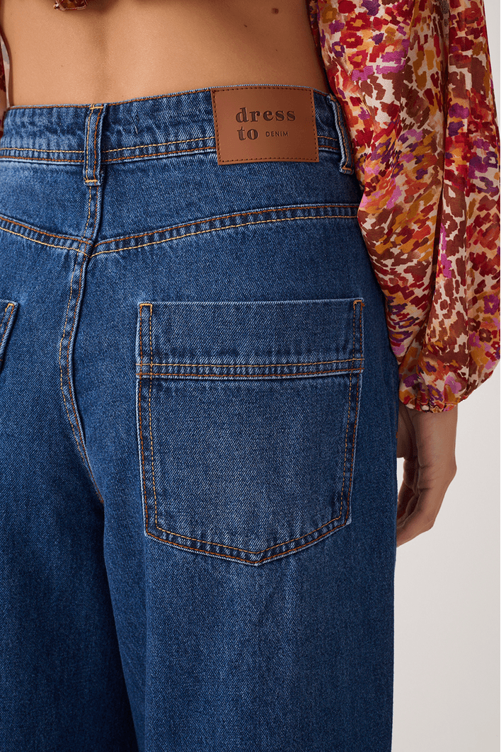 Calça Jeans Boyfriend Dark Fenda