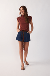 Short Jeans Detalhe Bolso