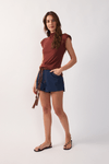 Short Jeans Detalhe Bolso