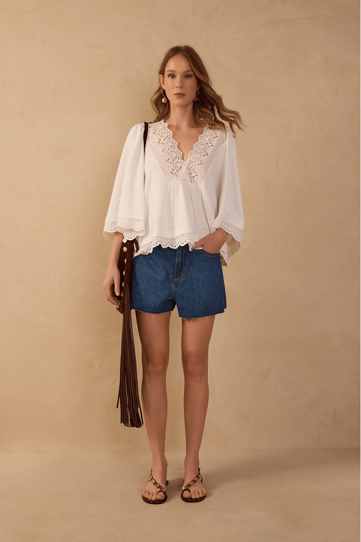 Short Jeans Boyfriend Dark Fenda