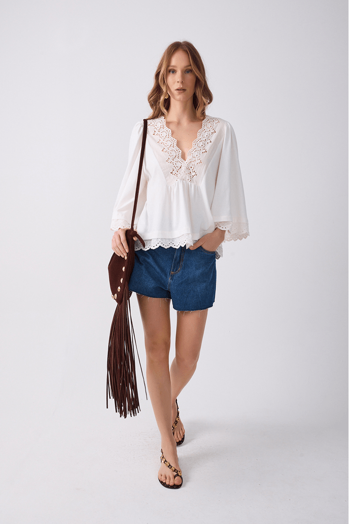 Short Jeans Boyfriend Dark Fenda