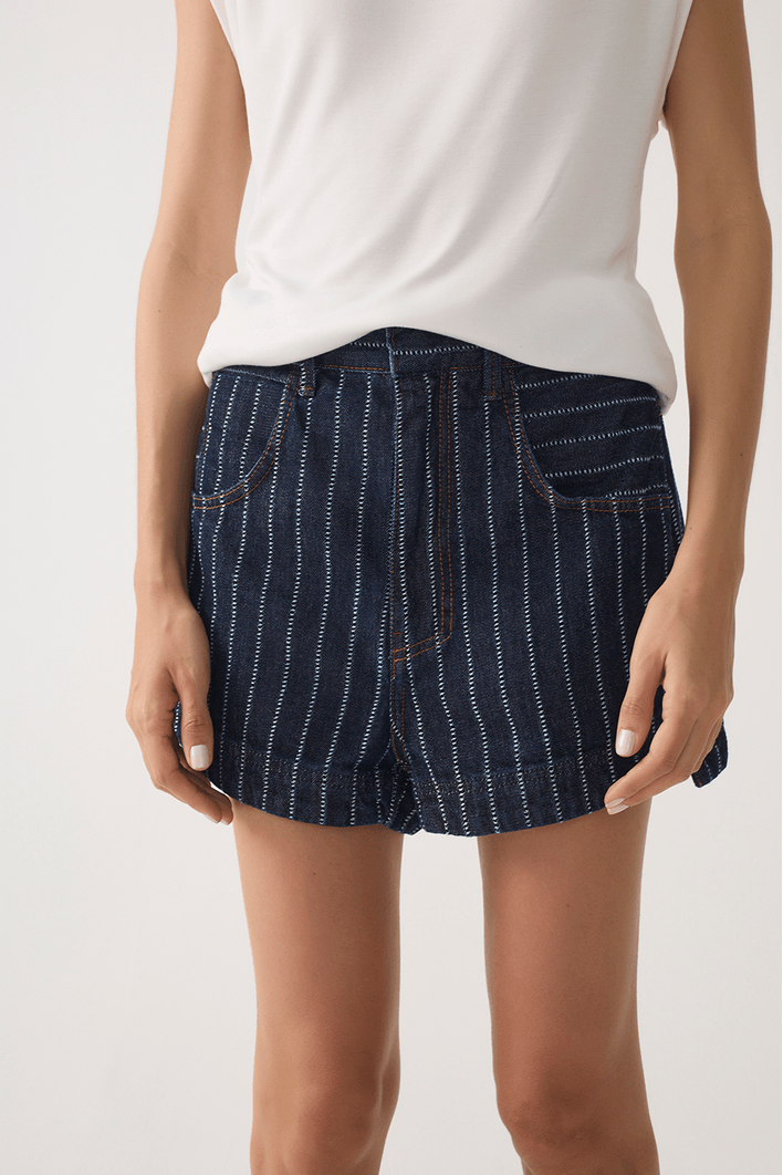 Short Jeans Listrado