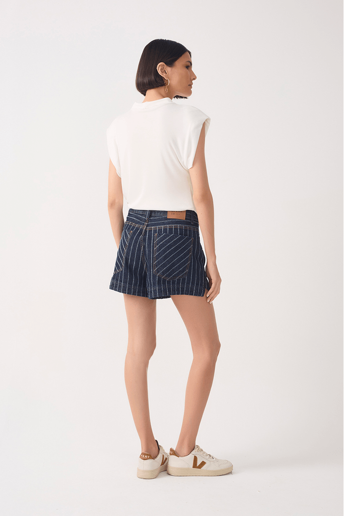 Short Jeans Listrado