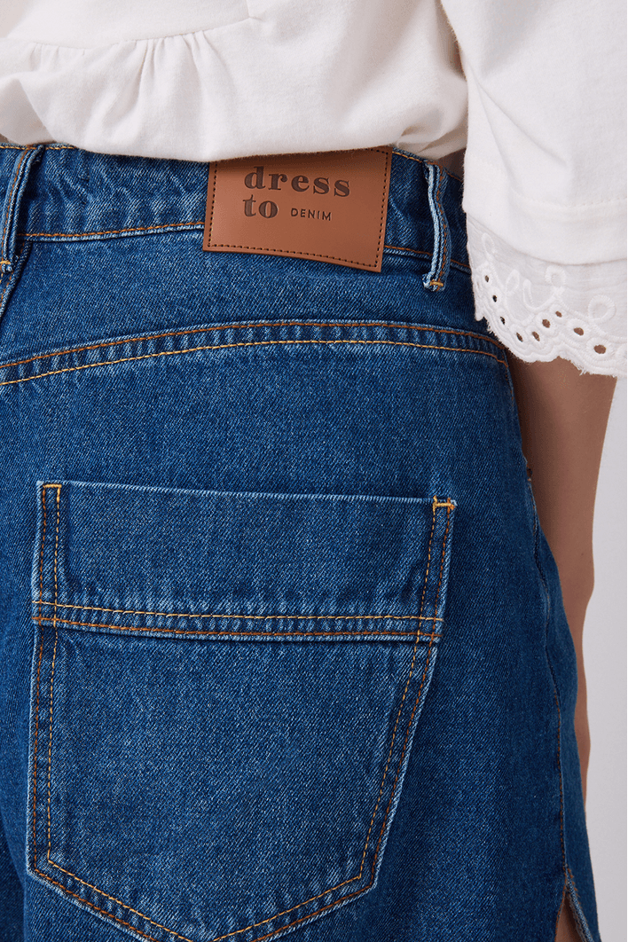 Short Jeans Boyfriend Dark Fenda