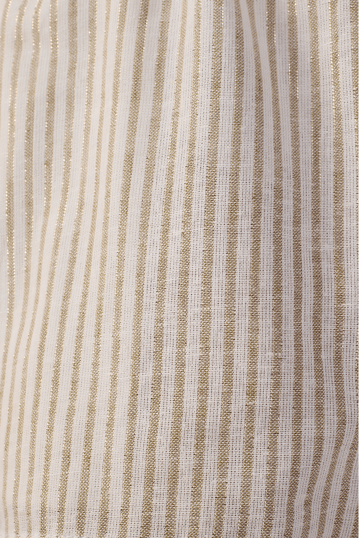 Short Linho Cinto Listrado