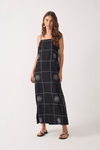 Vestido Cropped Linho Xadrez Sol