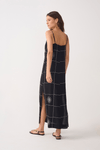 Vestido Cropped Linho Xadrez Sol