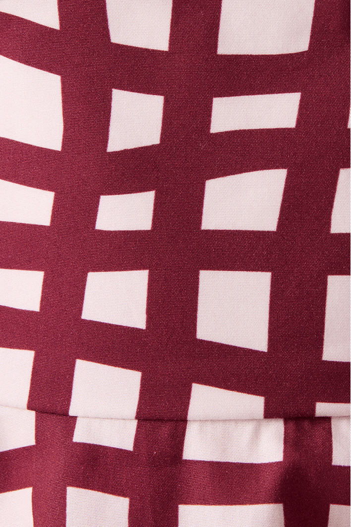 Blusa Tricoline Est Trama Vinho