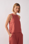 Blusa Linho Decote Nadador