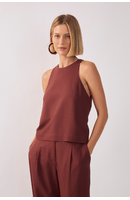 Blusa Linho Decote Nadador