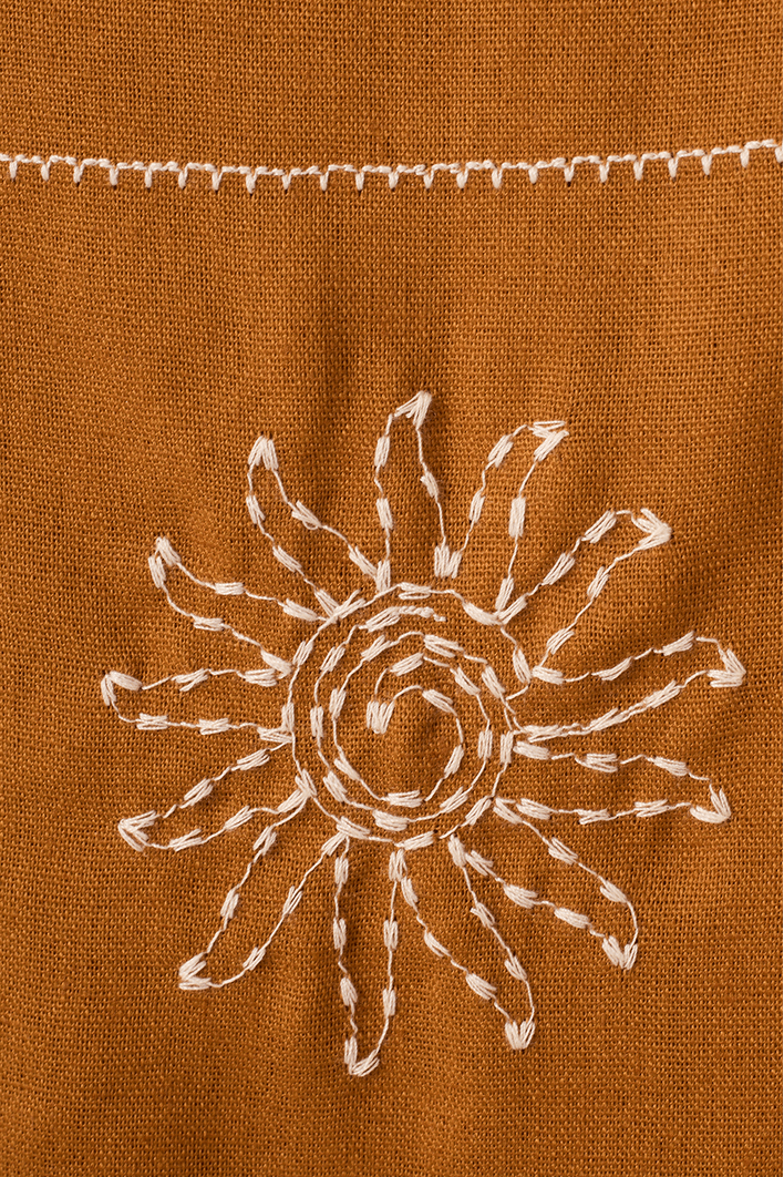 Blusa Linho Quadradinha Xadrez Sol