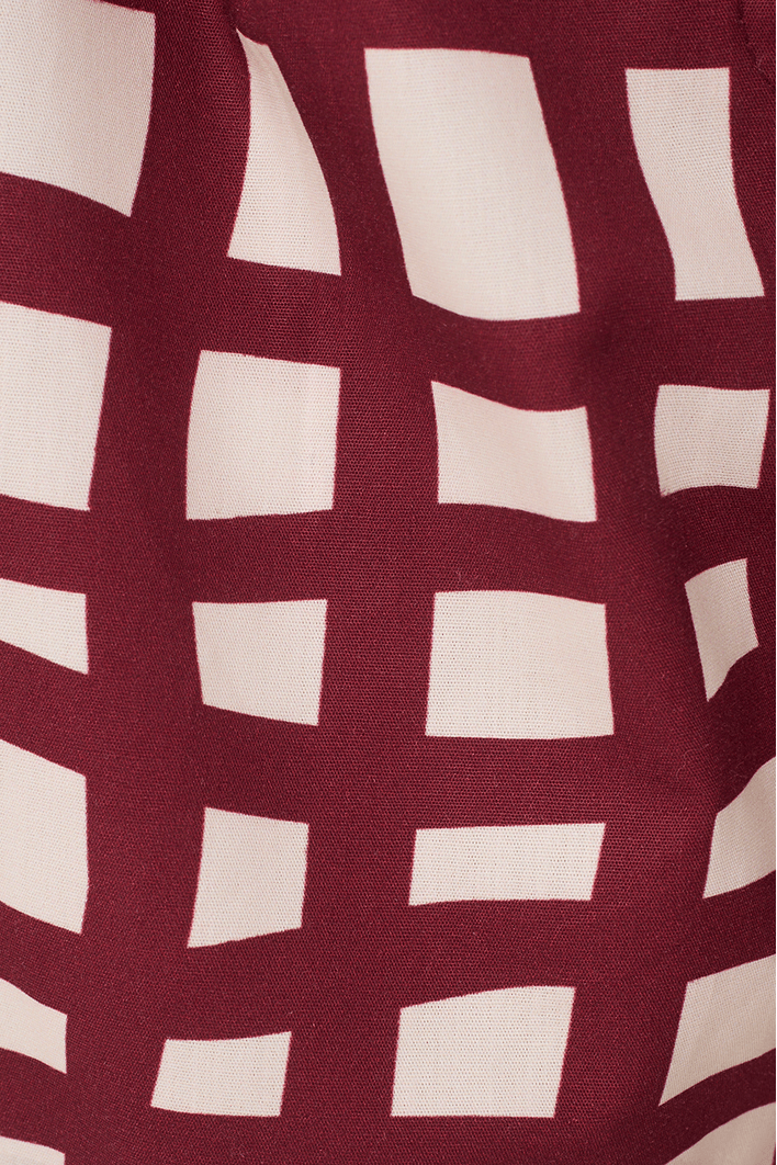 Short Tricoline Est Trama Vinho