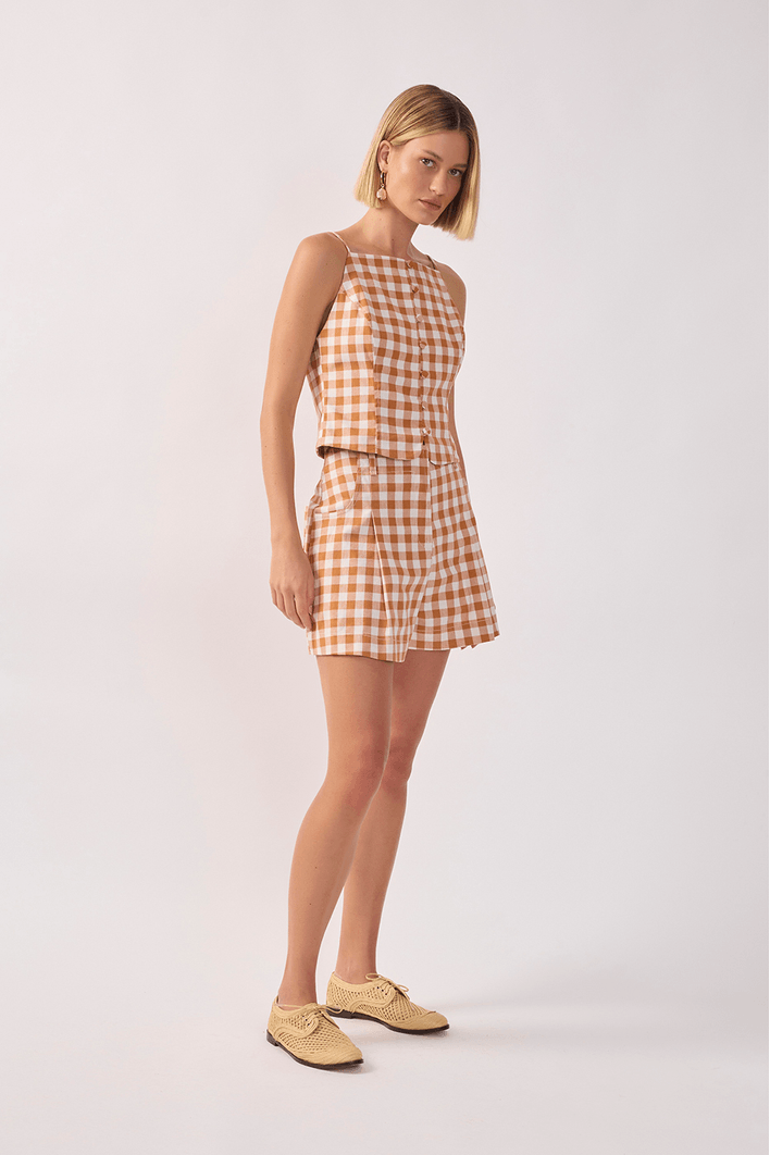 Short Algodão Xadrez