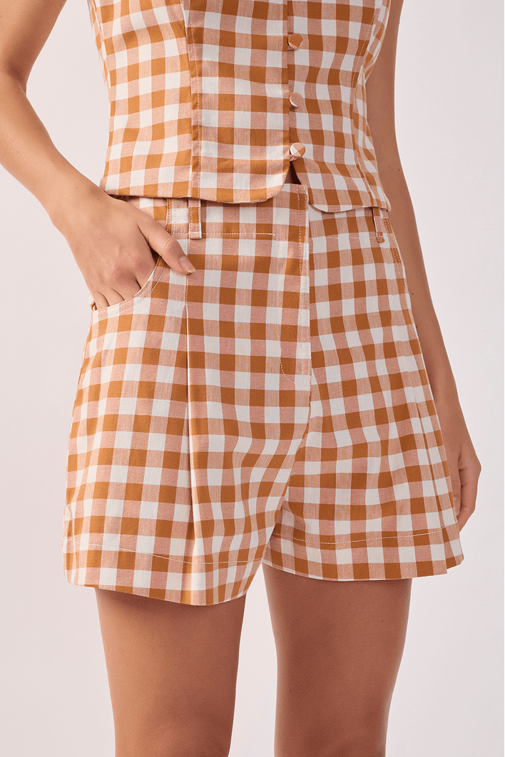 Short Algodão Xadrez