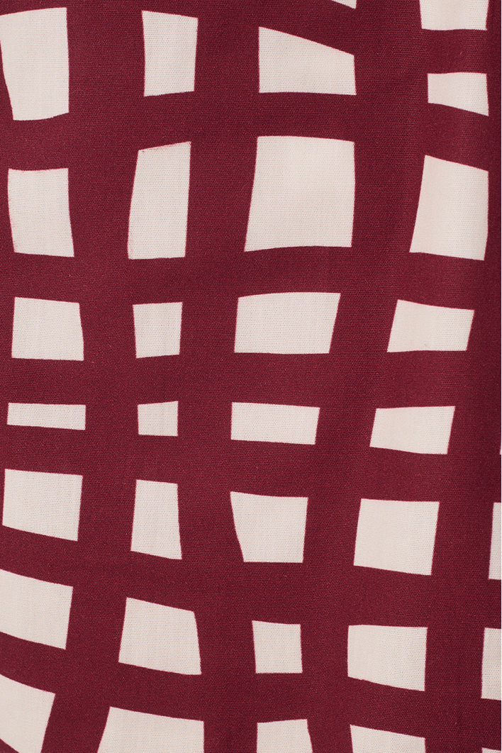 Macacão Tricoline Est Trama Vinho