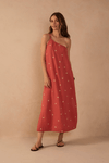 Vestido Cropped Alça Bordado Lurex Sol