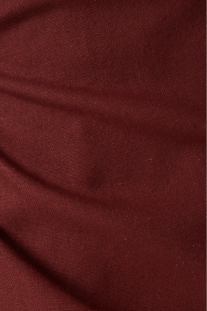 Vestido Midi Linho Fenda