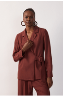 Blazer Linho Fivela