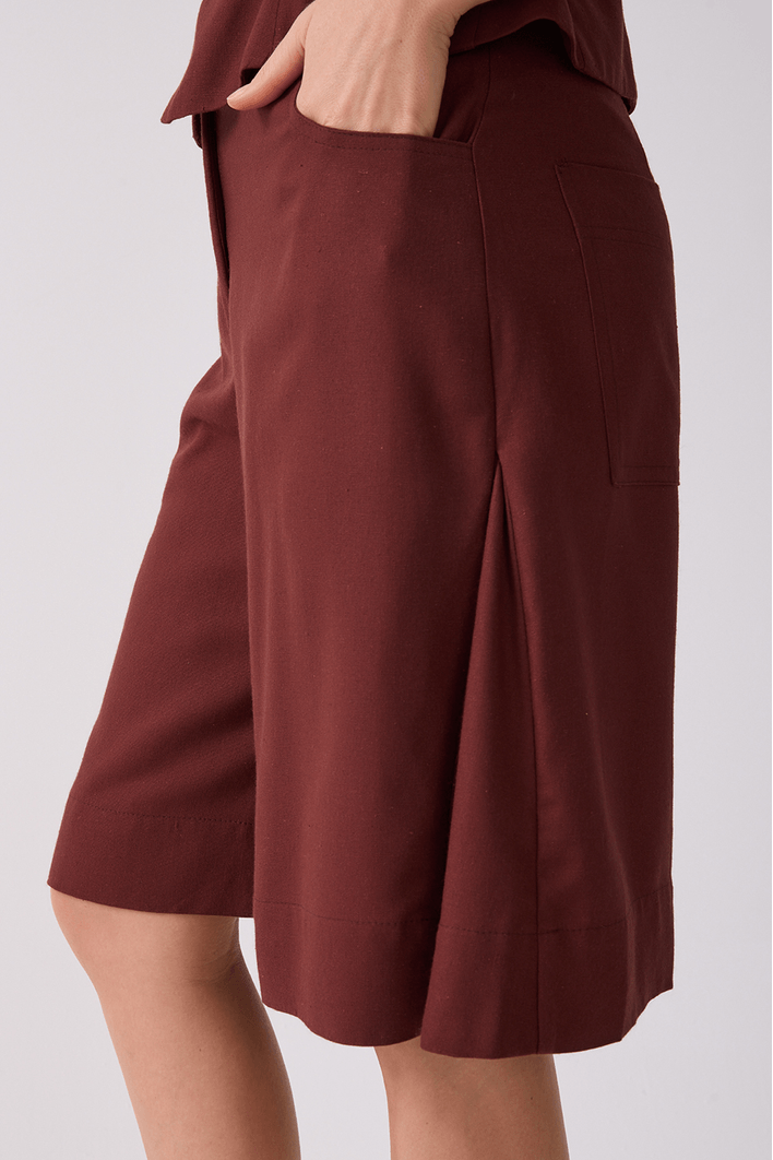 Bermuda Linho Com Nesga