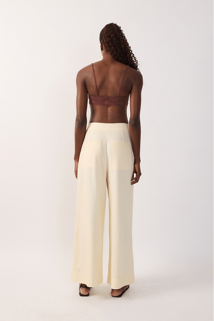 Calça Linho Pregas