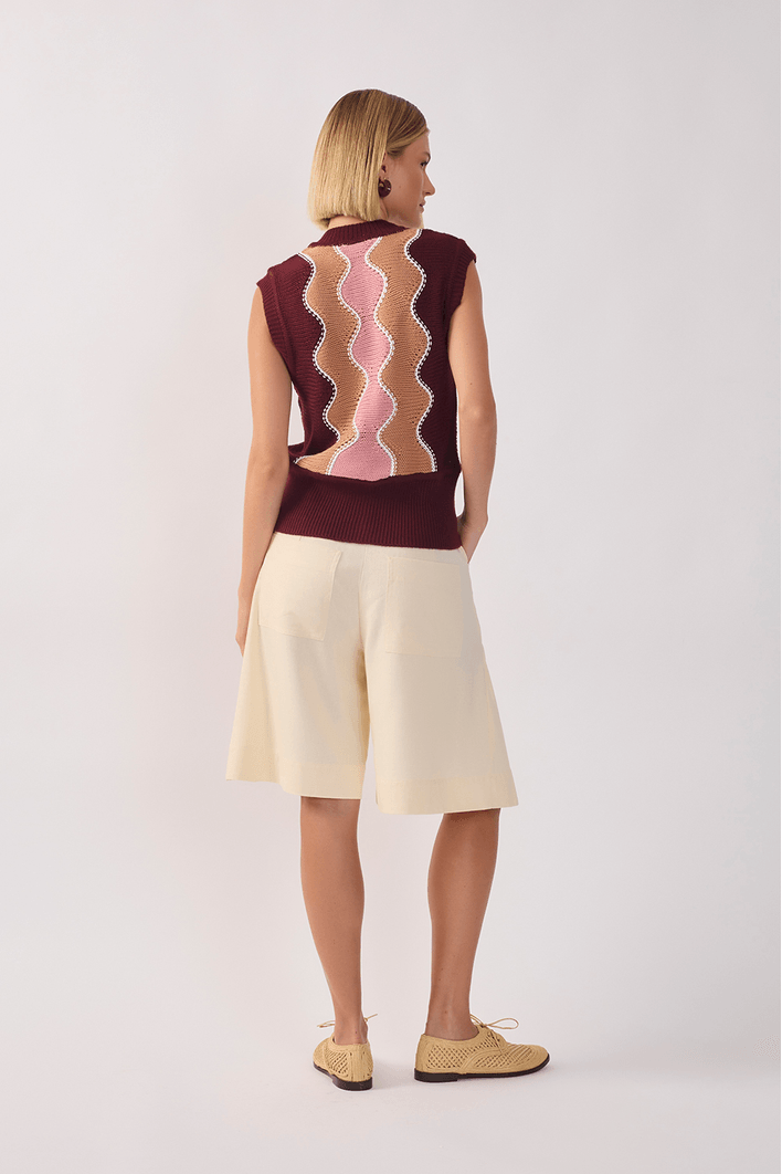 Bermuda Linho Com Nesga