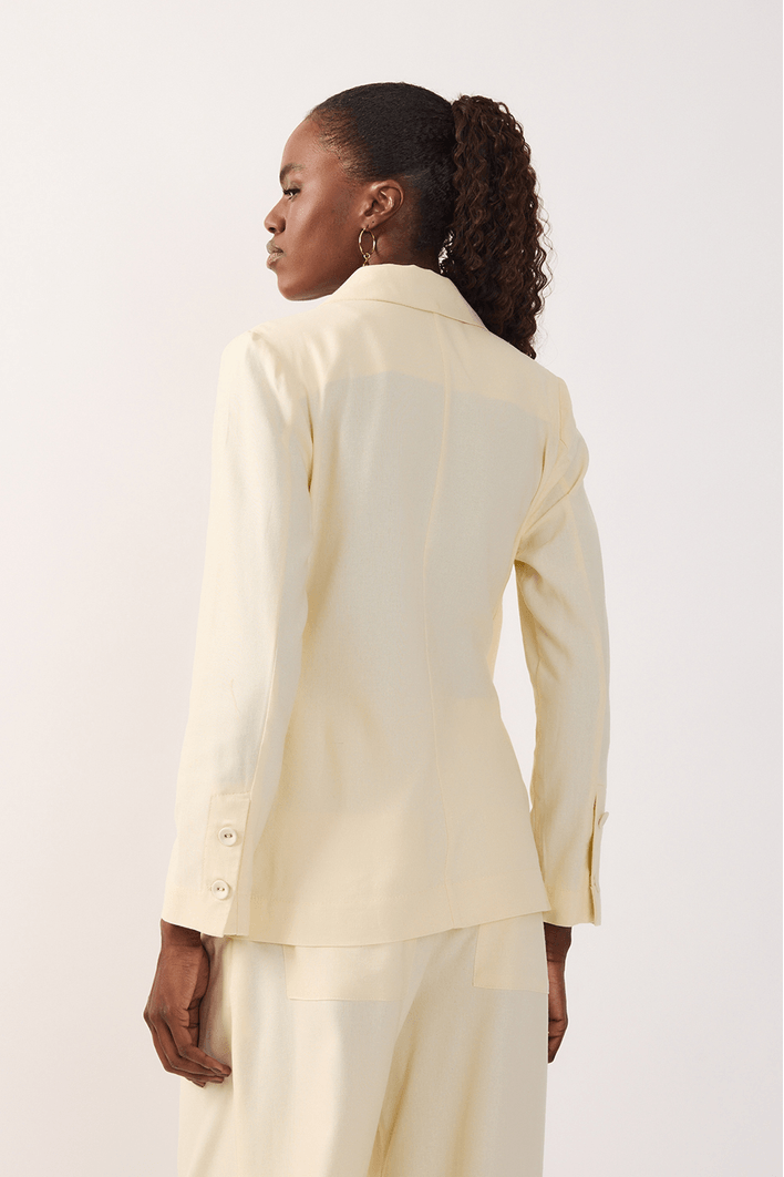Blazer Linho Fivela