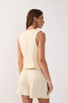 Colete Linho Peplum