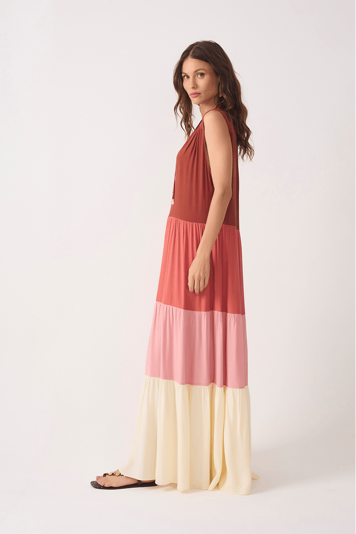 Vestido Longo Crepe Marias